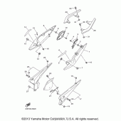 Схема узла: Боковая крышка Yamaha FZ6 FZ6R