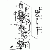 Схема узла: Карбюратор Yamaha YZ125