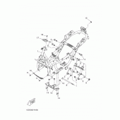 Схема узла: Рама Yamaha YP400