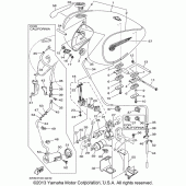 Схема узла: Топливный бак Yamaha XV1600 Road Star Silverado