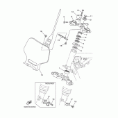 Схема вузла: Рульовий механізм Yamaha TTR125 TT-R125