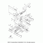 Схема вузла: Задній важіль та Підвіска Yamaha XV1900 Roadliner S