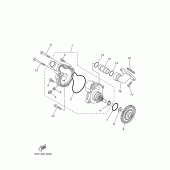 Схема вузла: Водяний насос Yamaha TDM900