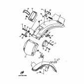 Схема вузла: Крило Yamaha XV535 Virago