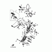 Схема вузла: Підніжки та підставка 2 Yamaha MT01 MT-01