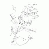 Схема вузла: Кермо та Тросики Yamaha YP400