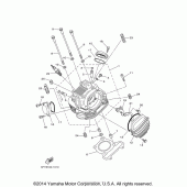 Схема вузла: Головка циліндра Yamaha TW200