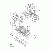 Схема вузла: Головка циліндра Yamaha XJ6 Diversion F