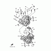 Схема вузла: Картер двигуна Yamaha FZX250 ZEAL