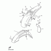 Схема узла: Крыло Yamaha YZ400