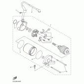 Схема вузла: Електричний стартер Yamaha YZF-R1 R1