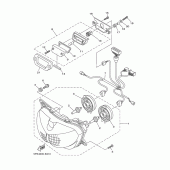Схема узла: Фара Yamaha TDM900