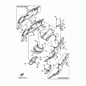Схема вузла: Бічна кришка Yamaha MT07/MTT690 MT-07