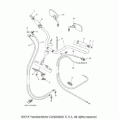 Схема вузла: Кермо та Тросики Yamaha XVS1100 V-Star Classic