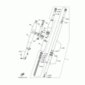 Схема вузла: Передня вилка (5KP3,6,A) Yamaha XVS400 Drag Star Classic