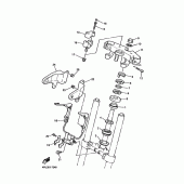 Схема узла: Рулевой механизм Yamaha XJR1200