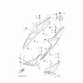 Схема узла: Боковая крышка Yamaha YZF-R125