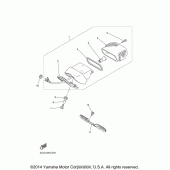 Схема вузла: Задній ліхтар (Стоп-сигнал) Yamaha XV250 V-Star