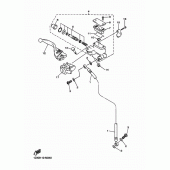 Схема вузла: Передній гальмівний циліндр Yamaha WR250 WR250F