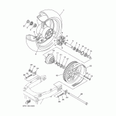 Схема узла: Заднее колесо Yamaha XV1700 Road Star Warrior