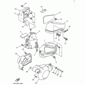 Схема вузла: Бічна кришка Yamaha XVS650 Drag Star