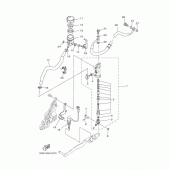 Схема вузла: Задній гальмівний циліндр Yamaha MT07/MTT690 MT-07