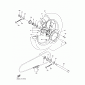 Схема вузла: Заднє колесо Yamaha WR450F