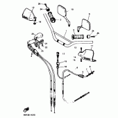 Схема узла: Руль и Тросики Yamaha XTZ660 Tenere