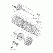 Схема вузла: Зчеплення Yamaha WR250 WR250F