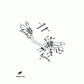 Схема вузла: Пульт управління рульовий та Важель Yamaha TDM850