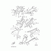 Схема узла: Облицовочные элементы 1 Yamaha YZF-R125