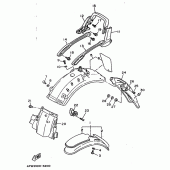 Схема узла: Крыло Yamaha XV750 Virago