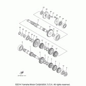 Схема вузла: Трансмісія Yamaha TW200