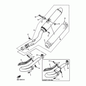 Схема вузла: Вихлопна система Yamaha YZ450F YZ450F