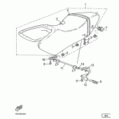 Схема узла: Сиденье Yamaha SZR660