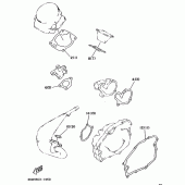 Схема узла: Oil tank/tank recovery Yamaha DT125 DT125R