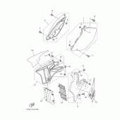 Схема узла: Боковая крышка Yamaha YZ250 YZ250
