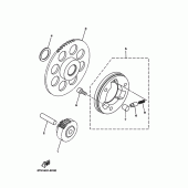 Схема вузла: Привід стартера Yamaha TTR110 TT-R110