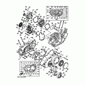 Схема узла: Крышки картера 1 Yamaha XV1900 Midnight Star