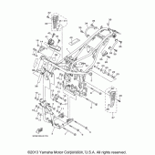 Схема узла: Рама Yamaha XT250 XT250