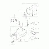 Схема узла: Сиденье Yamaha YZF-R125