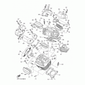 Схема вузла: Головка циліндра Yamaha XVS950 XV950 R-Spec