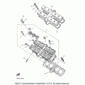 Схема вузла: Головка циліндра Yamaha YZF600R Thundercat