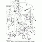 Схема узла: Топливный бак Yamaha XV1600 Midnight Star