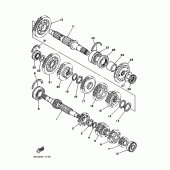 Схема вузла: Трансмісія Yamaha FZX250 ZEAL