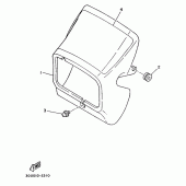 Схема вузла: Облицювальні елементи 1 Yamaha XT125