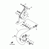 Схема узла: Выхлопная система Yamaha YZ125