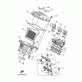 Схема вузла: Впускна система 2 Yamaha MT09/MTN850 MT-09 Tracer