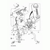 Схема вузла: Впускна система Yamaha YP250 X-MAX