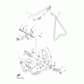 Схема узла: Подножки и Подставка Yamaha YZ250 YZ250F